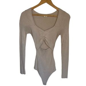 Abercrombie & Fitch Sweater Cutout Bodysuit